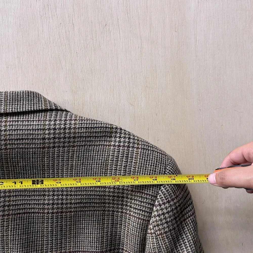 Pendleton Blazer Mens 42R Gray Wool Glen Plaid Sport Coat Jacket Tweed Classic